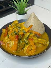 Fisherman soup, swallow with chicken 